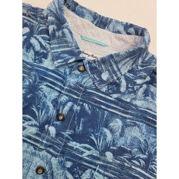 Tommy Bahama Other - Tommy‎ Bahama Blue Floral Shirt Mens 2XL Button Rayon Hawaiian